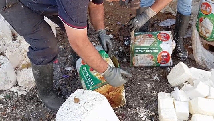 Hepsini vatandaşa yedireceklerdi! Tonlarca bozuk peynir ele geçirildi - 1. Resim