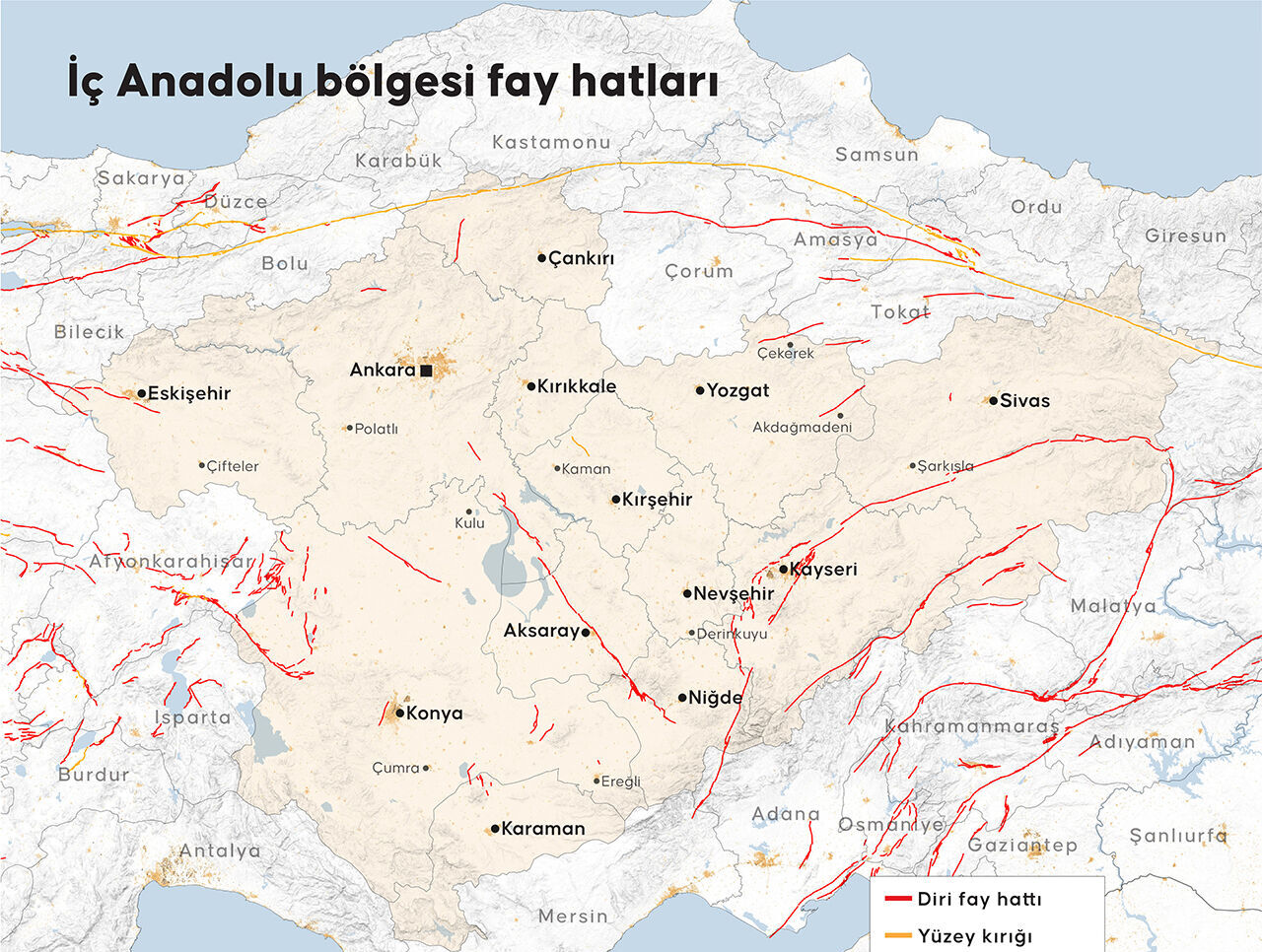 Konya'da fay hattı var mı, Konya deprem bölgesinde mi? Konya deprem son dakika gelişmeleri - 2. Resim