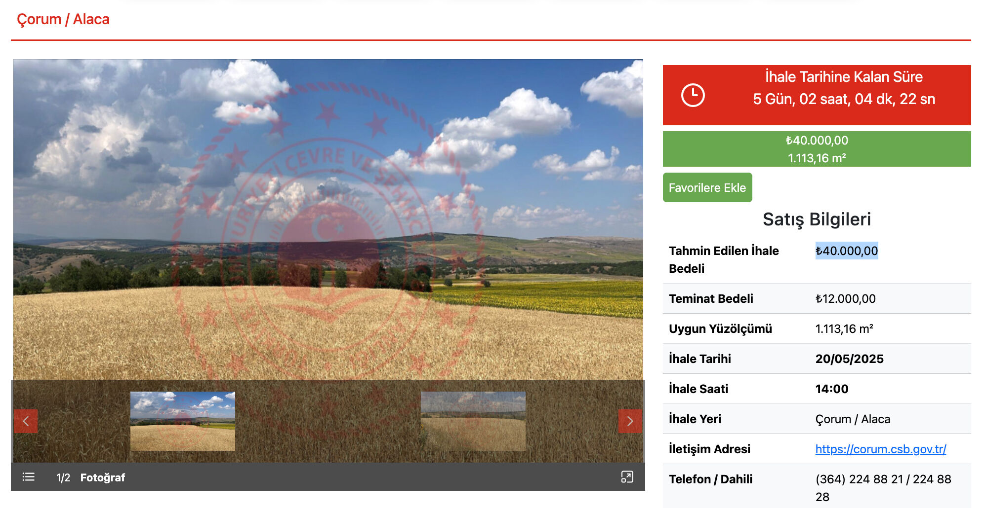 Milli Emlak sudan ucuza arsa satışını duyurdu! Kaçıran pişman oluyor - 2. Resim
