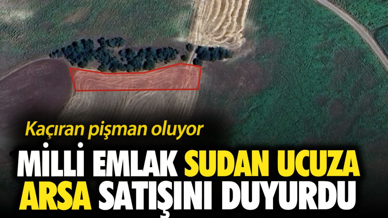 Milli Emlak sudan ucuza arsa satışını duyurdu! Kaçıran pişman oluyor Milli Emlak sudan ucuza arsa satışını duyurdu! Kaçıran pişman oluyor