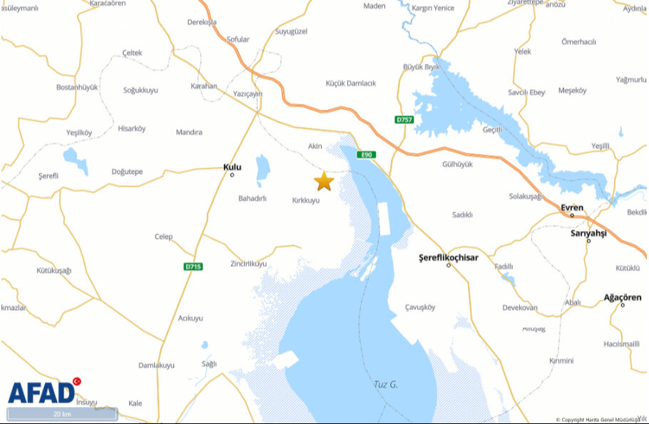 SON DAKİKA.... Konya Kulu'da şiddetli deprem! Ankara, Kayseri ve çevre illerde hissedildi