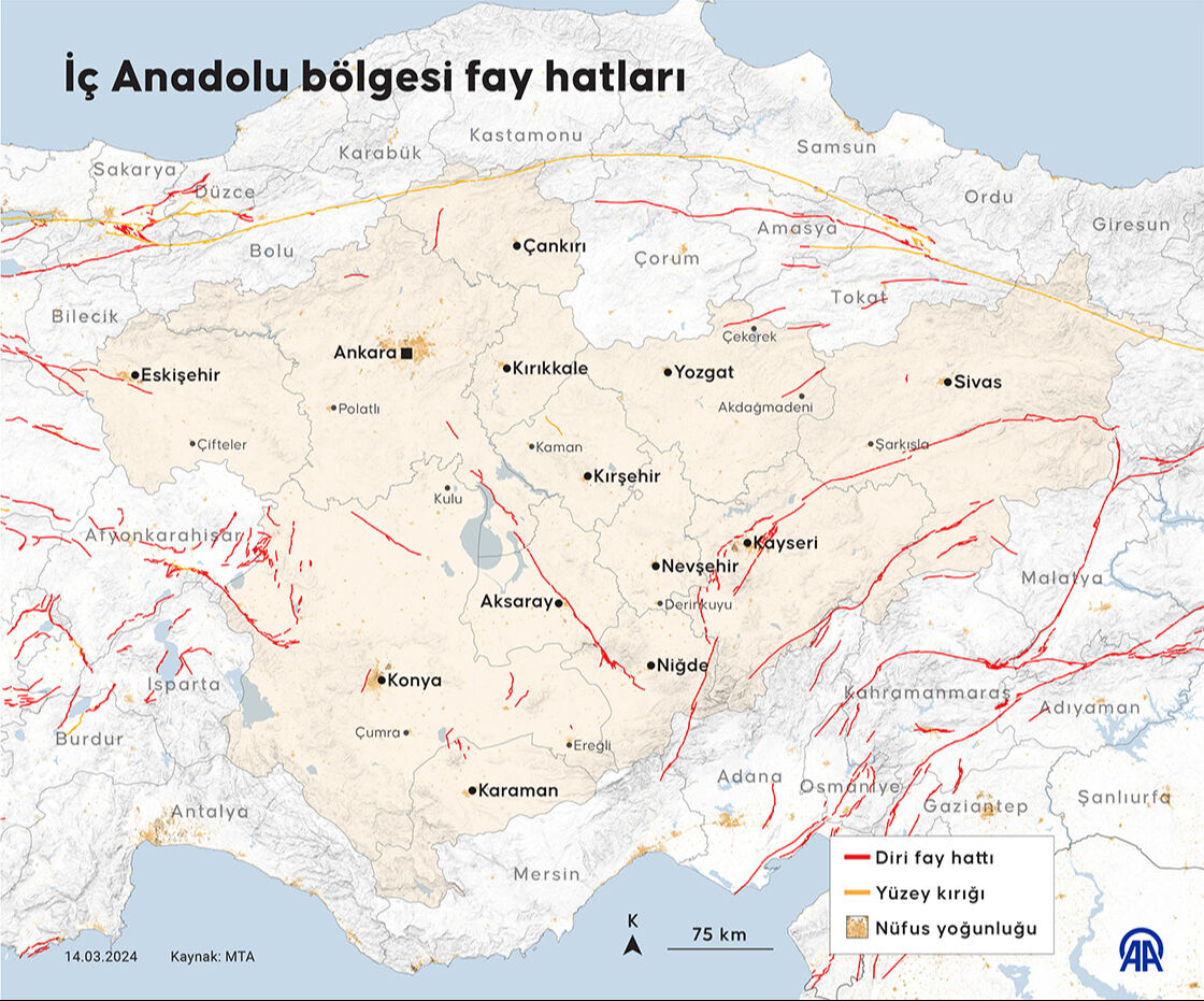 Tuz gölü fay hattı hangi illerden geçiyor? En son ne zaman kırıldı? - 3. Resim