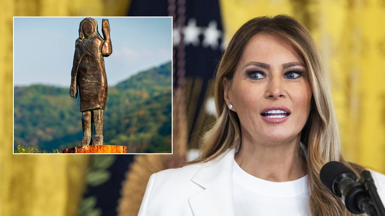 Ayak bileklerinden kesildi! Slovenya'da Melania Trump'ın bronz heykeli çalındı Ayak bileklerinden kesildi! Slovenya'da Melania Trump'ın bronz heykeli çalındı