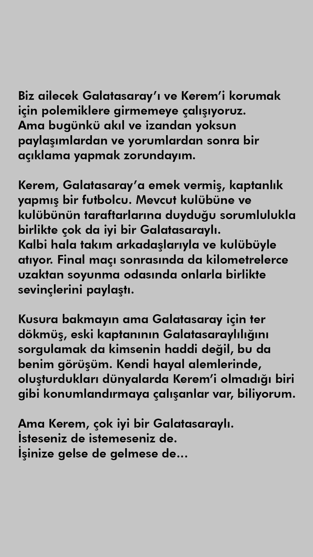 Kerem Aktürkoğlu'nun abisi Selim Aktürkoğlu'ndan Galatasaray taraftarına tepki! - 4. Resim