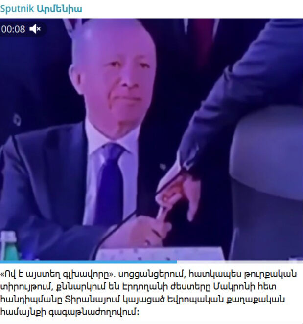 Erdoğan’dan Macron’a diplomatik ders! Ermeni medyası görüntüleri manşete taşıdı! - 1. Resim