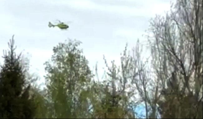 Havada korkunç çarpışma! Finlandiya'da iki helikopter düştü! - 1. Resim