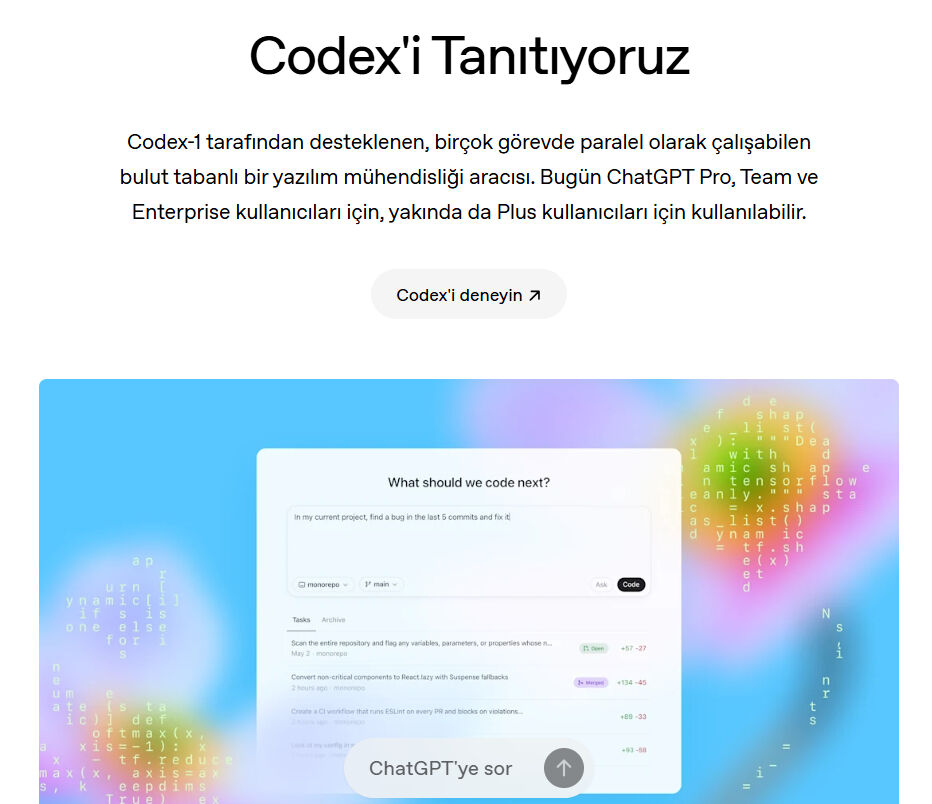 OpenAI, ChatGPT'ye entegre yeni kodlama yardımcısı Codex’i duyurdu: Nasıl kullanılır? - 2. Resim