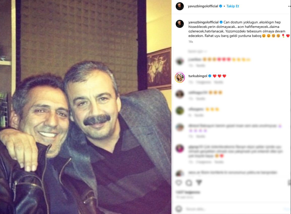 Yavuz Bingöl'den Sırrı Süreyya Önder mesajı: Rahat uyu, barış geldi yurduna baboş - 2. Resim