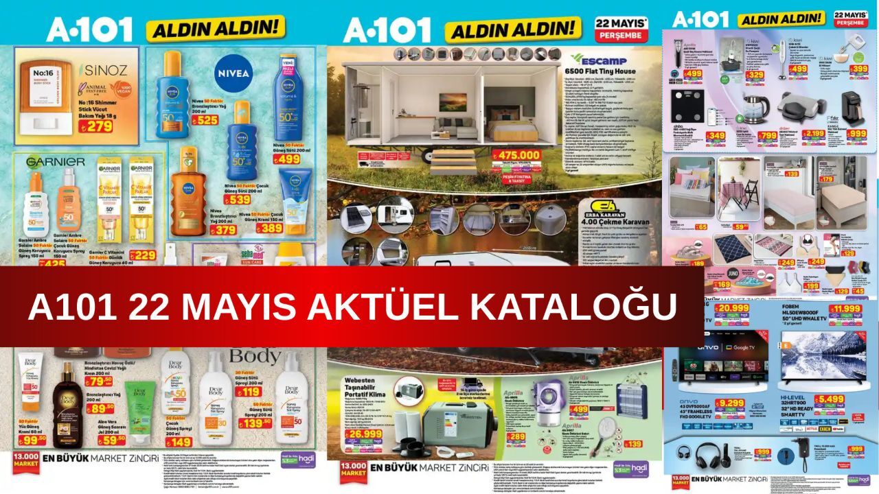 A101’e yaz geldi! 22 Mayıs aktüel kataloğunda güneş kremi, bronzlaştırıcı yağ, vücut sütü ve daha fazlası yer aldı! A101’e yaz geldi! 22 Mayıs aktüel kataloğunda güneş kremi, bronzlaştırıcı yağ, vücut sütü ve daha fazlası yer aldı!