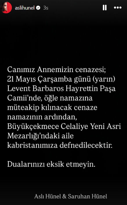 Aslı Hünel’in annesi Şükran Hünel öldü mü, neden öldü? - 3. Resim