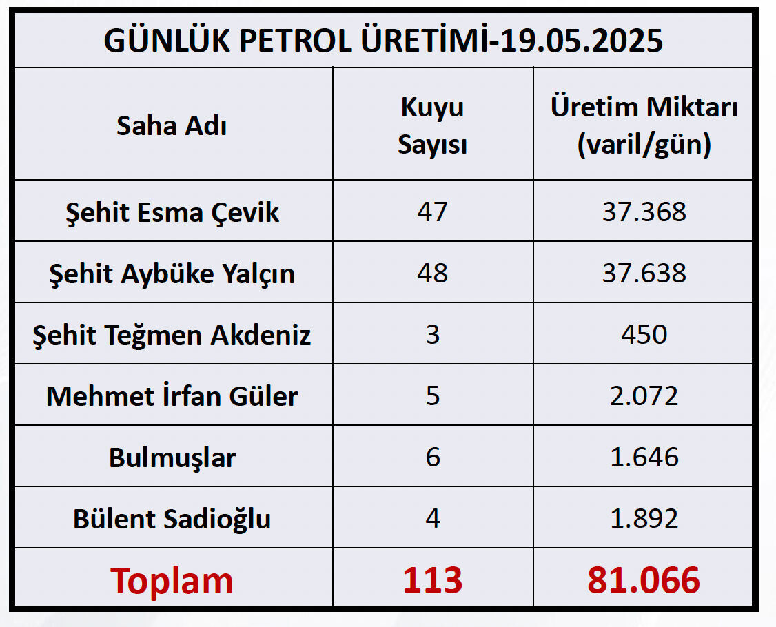 Gabar Dağı'nda günlük ne kadar petrol çıkıyor? Günlük petrol üretim miktarı - 2. Resim