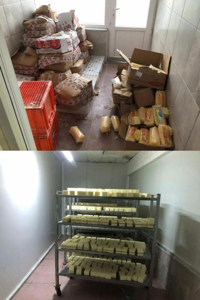 Sahte kaşar operasyonunda mide bulandıran tespit! Tonlarca ele geçirildi - 1. Resim