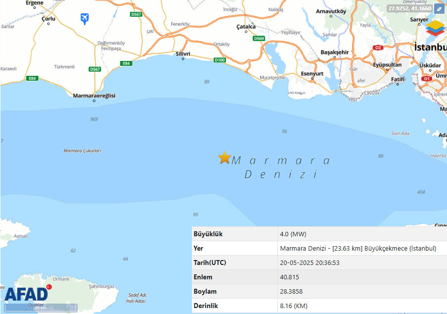 Son dakika! İstanbul'da hissedilen korkutan bir deprem oldu - 1. Resim