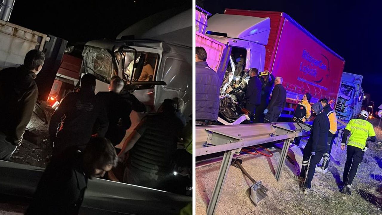 Ankara'da tırlar zincirleme kazaya karıştı: Yaralılar var Ankara'da tırlar zincirleme kazaya karıştı: Yaralılar var