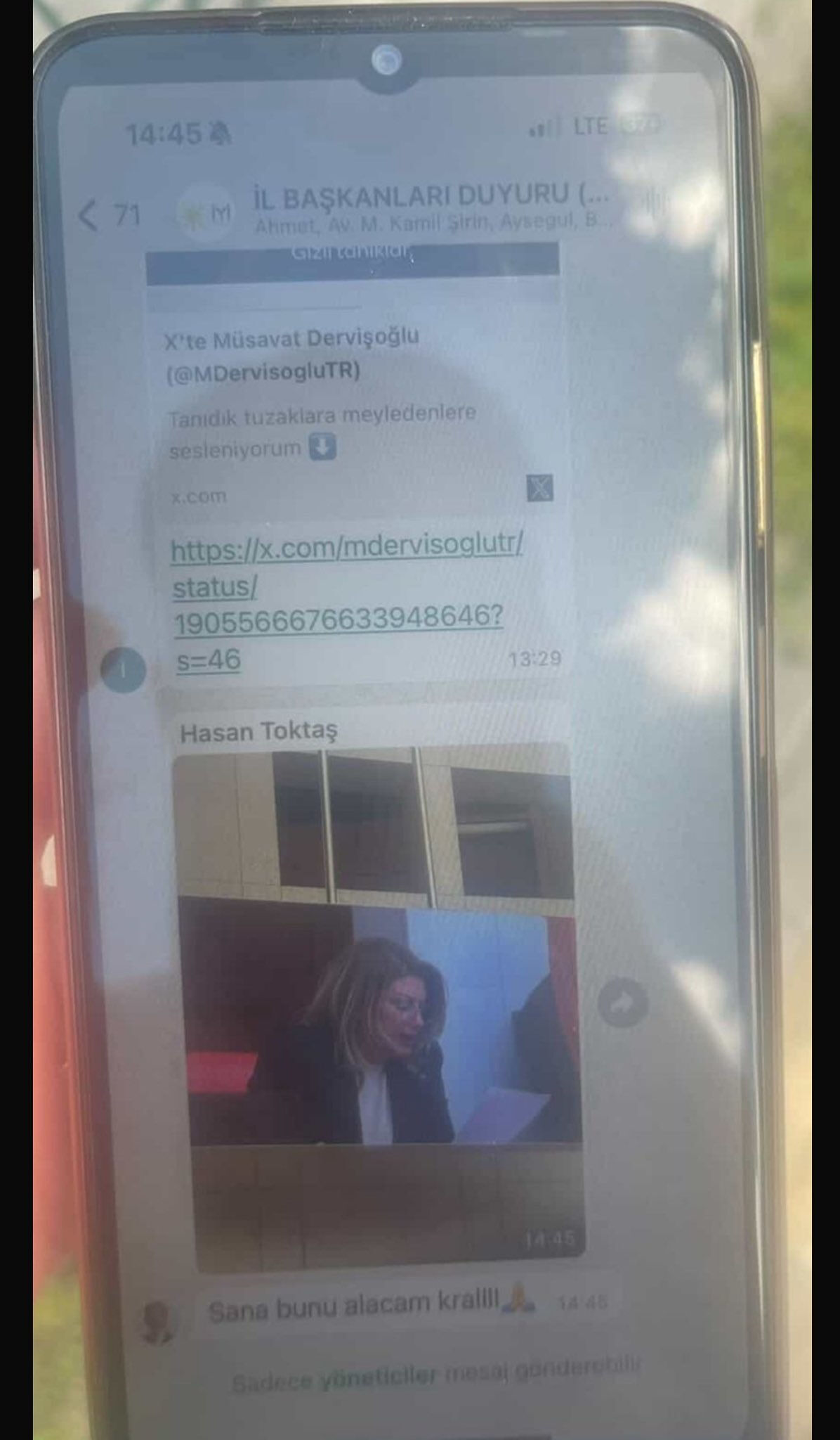 İyi Parti'de WhatsApp krizi büyüyor! Müsavat Dervişoğlu o ismin görevden alındığını duyurdu - 1. Resim