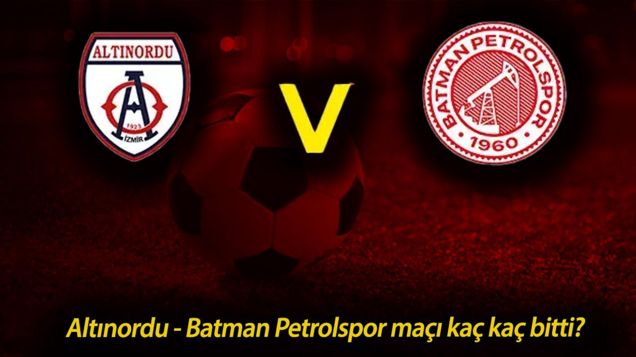 Batman Petrolspor maç özeti! Altınordu - Batman Petrolspor maçı kaç kaç bitti? Batman Petrolspor maç özeti! Altınordu - Batman Petrolspor maçı kaç kaç bitti?