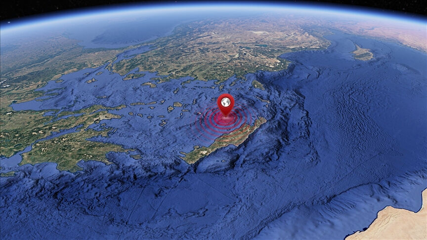 Ege denizinde 6.1 büyüklüğünde deprem! Az önce deprem nerede oldu? - 1. Resim