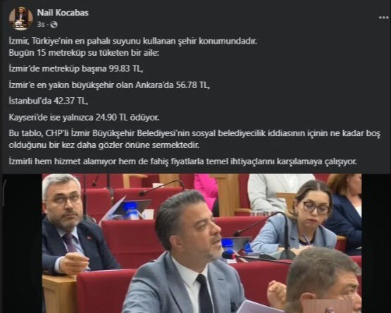 İzmir su ücretleri Kayseri su fiyatları 2025