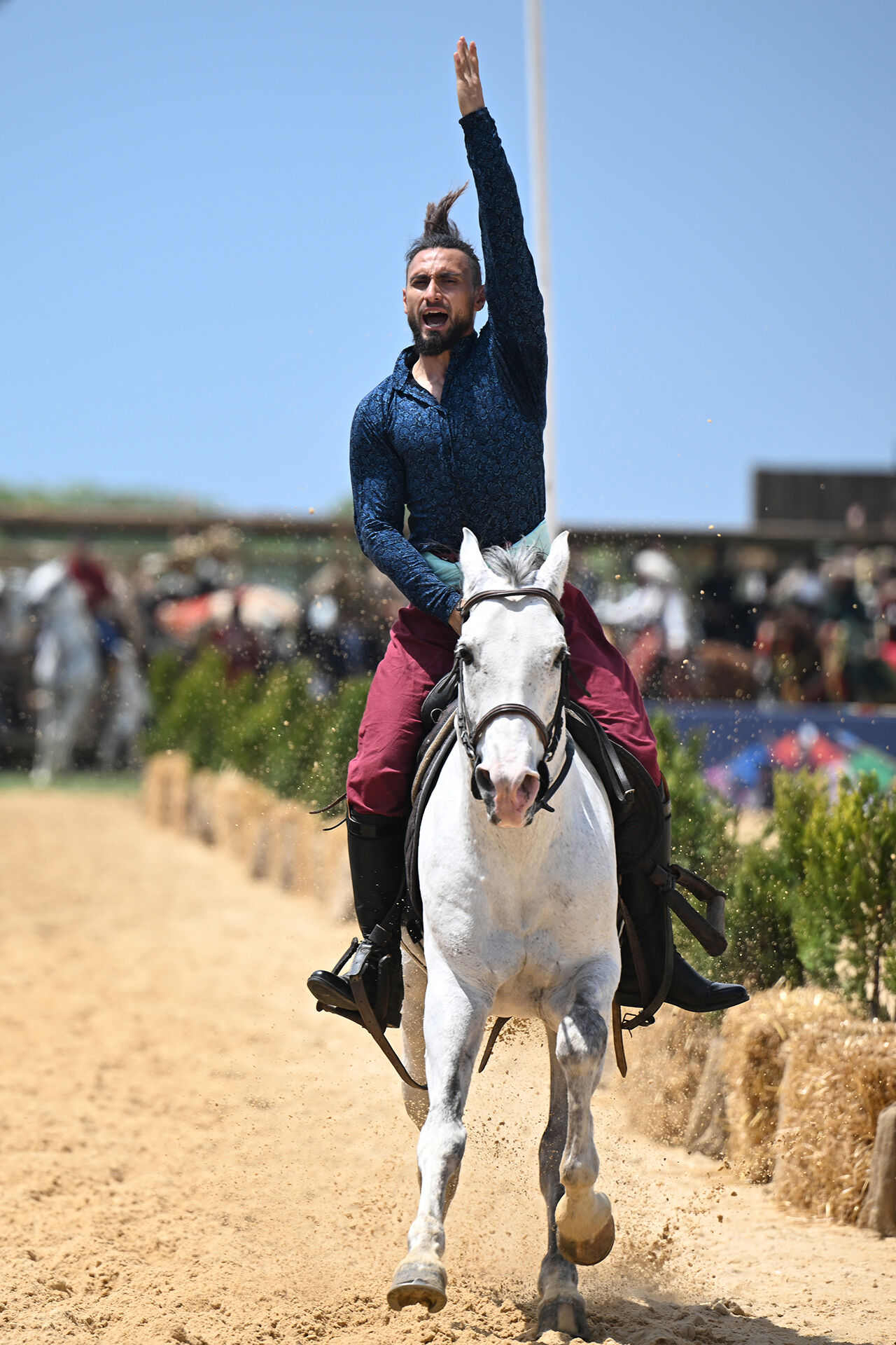 Kimi amuda kalktı, kimi kule yaptı... Heyecan dolu açılışıyla nefes kesti! Etnospor Kültür Festivali başladı - 19. Resim