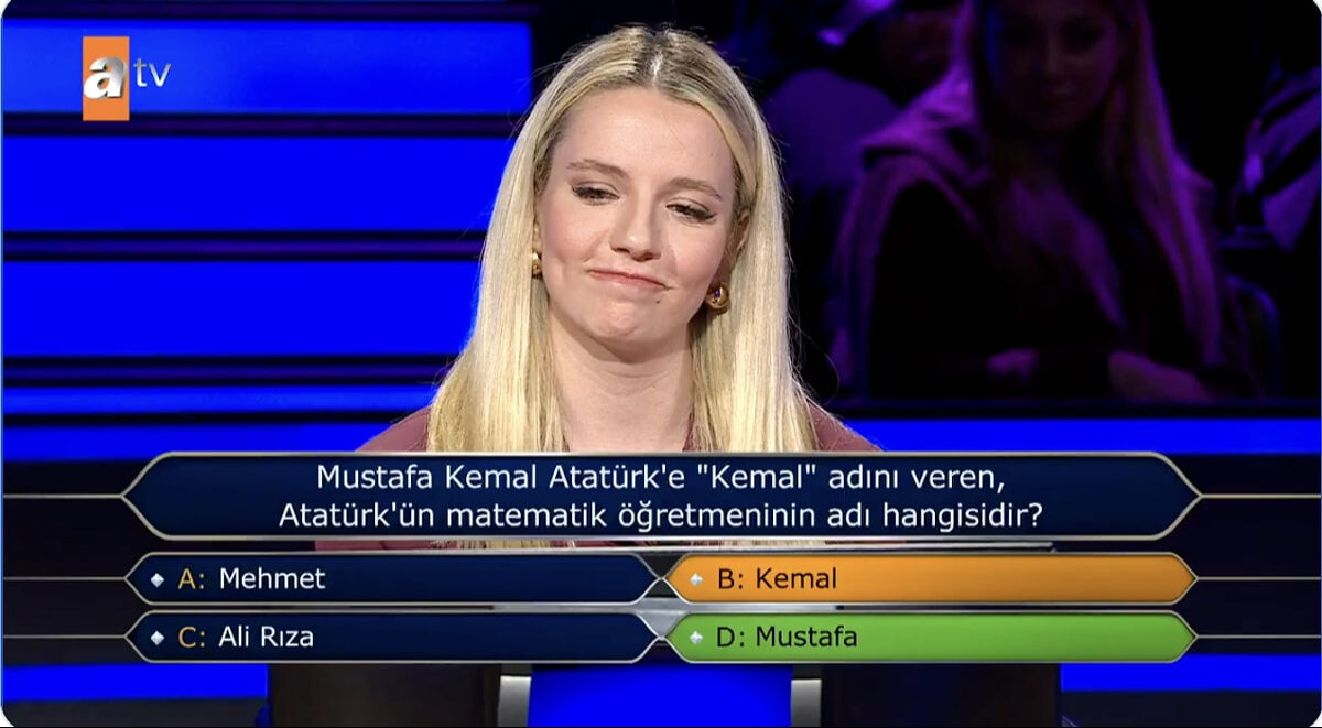 Milyonerde Atatürk ile ilgili basit soruyu bilemedi... Yarışma sonrası linç edilen kadın konuştu - 1. Resim