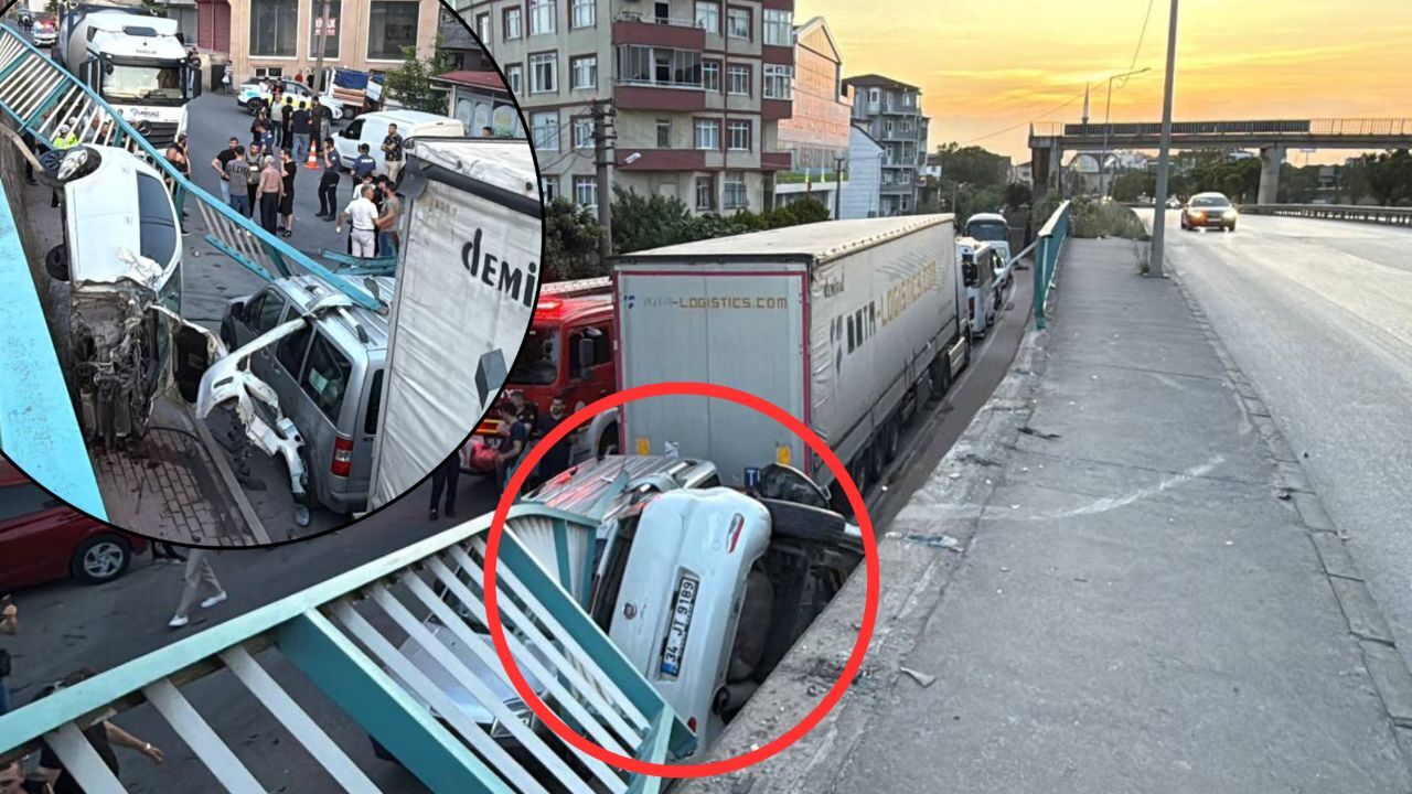 Kocaeli'de "yok artık" dedirten kurtuluş! Araçla havada asılı kaldı, sıyrıklarla yırttı Kocaeli'de "yok artık" dedirten kurtuluş! Araçla havada asılı kaldı, sıyrıklarla yırttı