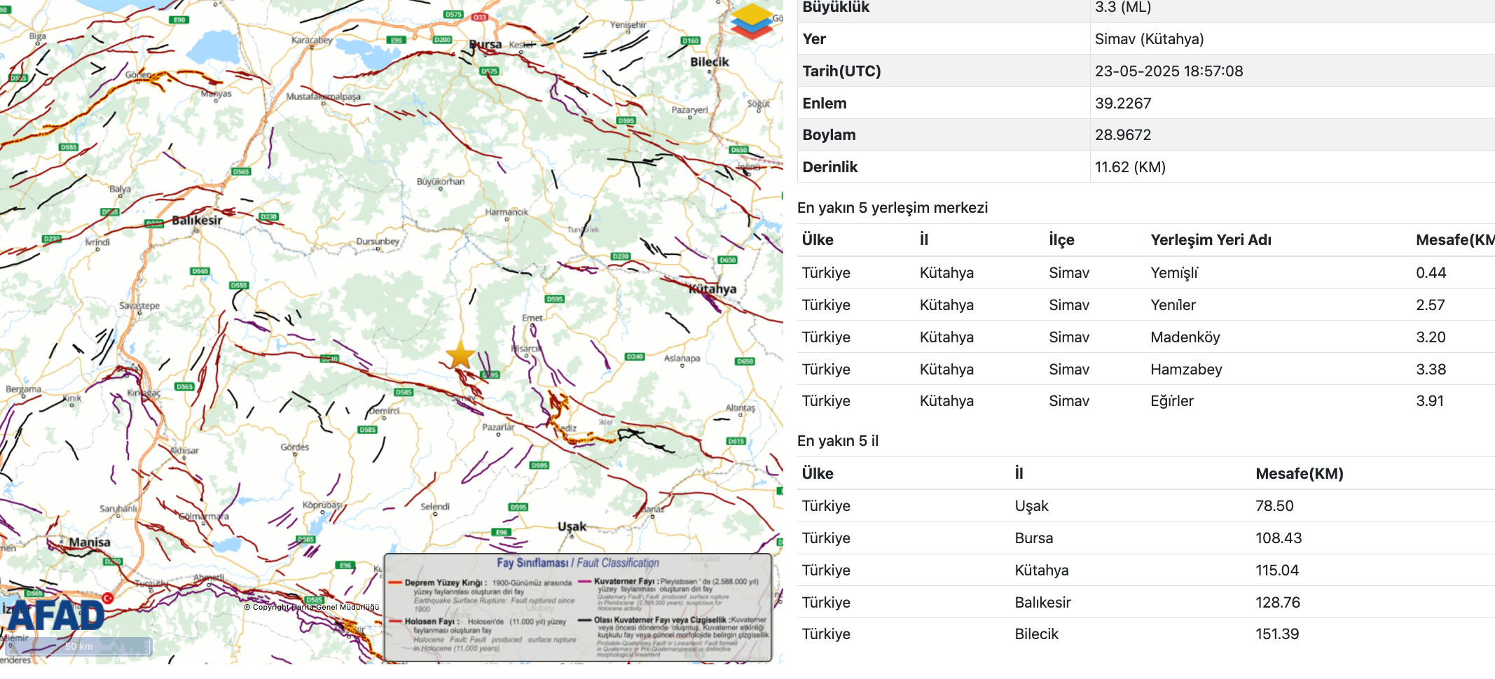 Kütahya'da deprem mi oldu? Kütahya deprem son dakika 23 Mayıs - 1. Resim