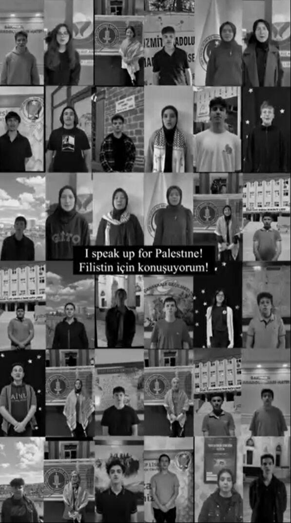 Liseli gençlerden ortak tepki: Gazze için ses ver - 1. Resim