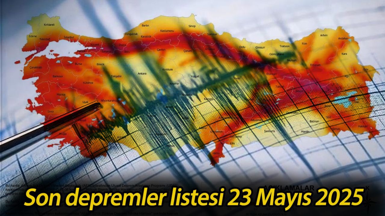 Son depremler listesi 23 Mayıs 2025! Az önce deprem mi oldu, nerede, kaç büyüklüğünde? Son depremler listesi 23 Mayıs 2025! Az önce deprem mi oldu, nerede, kaç büyüklüğünde?