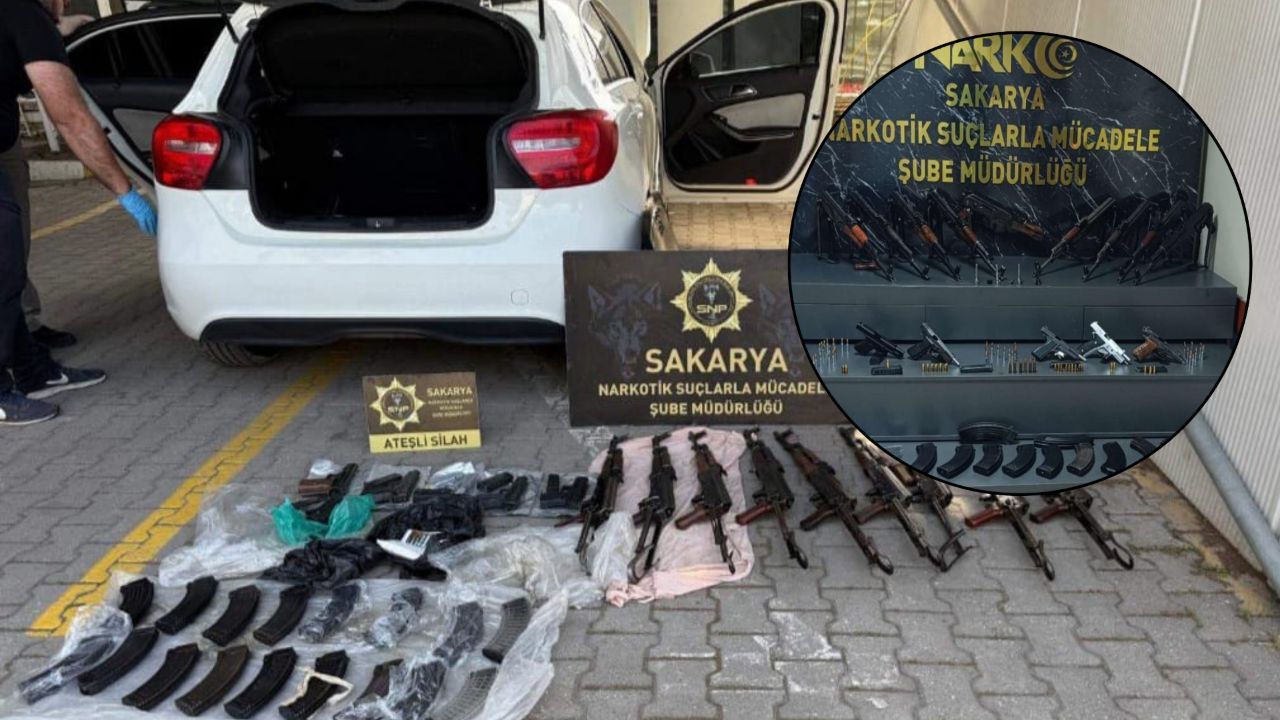 Polis memurunun kiraladığı araçtan çıktı! Hepsi ölümcül silahlar Polis memurunun kiraladığı araçtan çıktı! Hepsi ölümcül silahlar