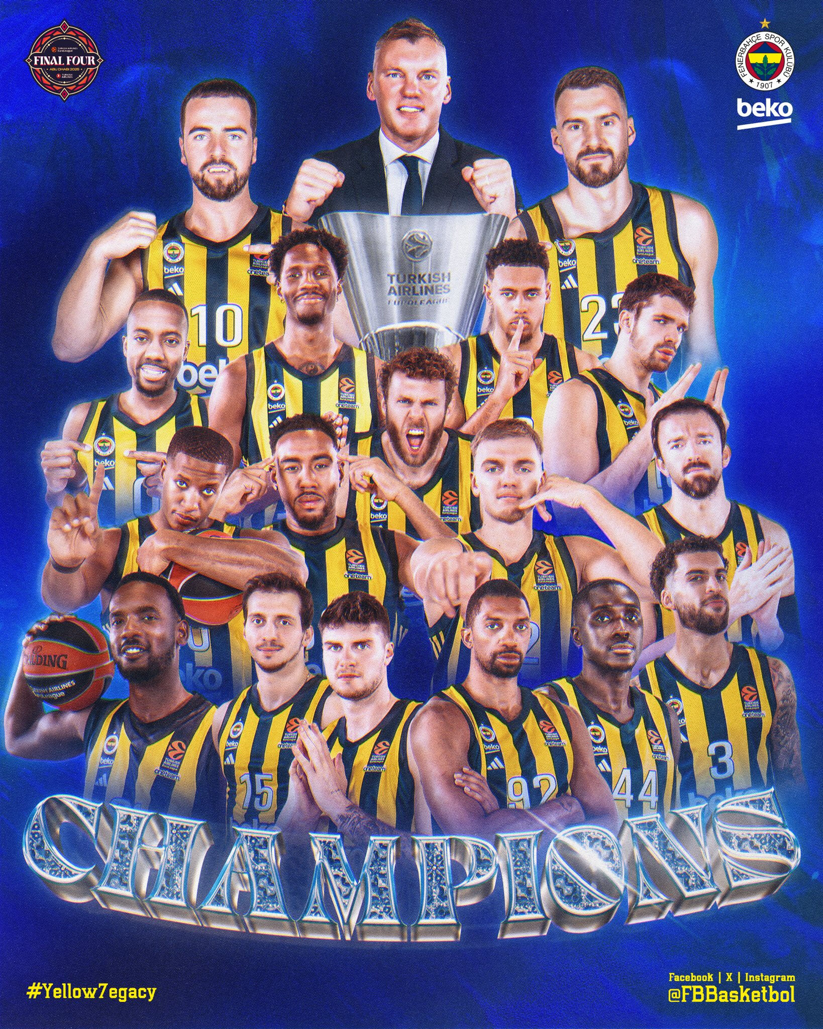 Avrupa'nın en büyüğü! Fenerbahçe Beko, EuroLeague şampiyonu oldu - 4. Resim
