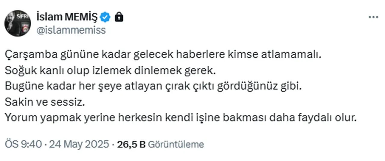Bu kez altın değil! İslam Memiş'ten şaşırtan tahmin: Bu tarihe kadar bekleyin - 1. Resim