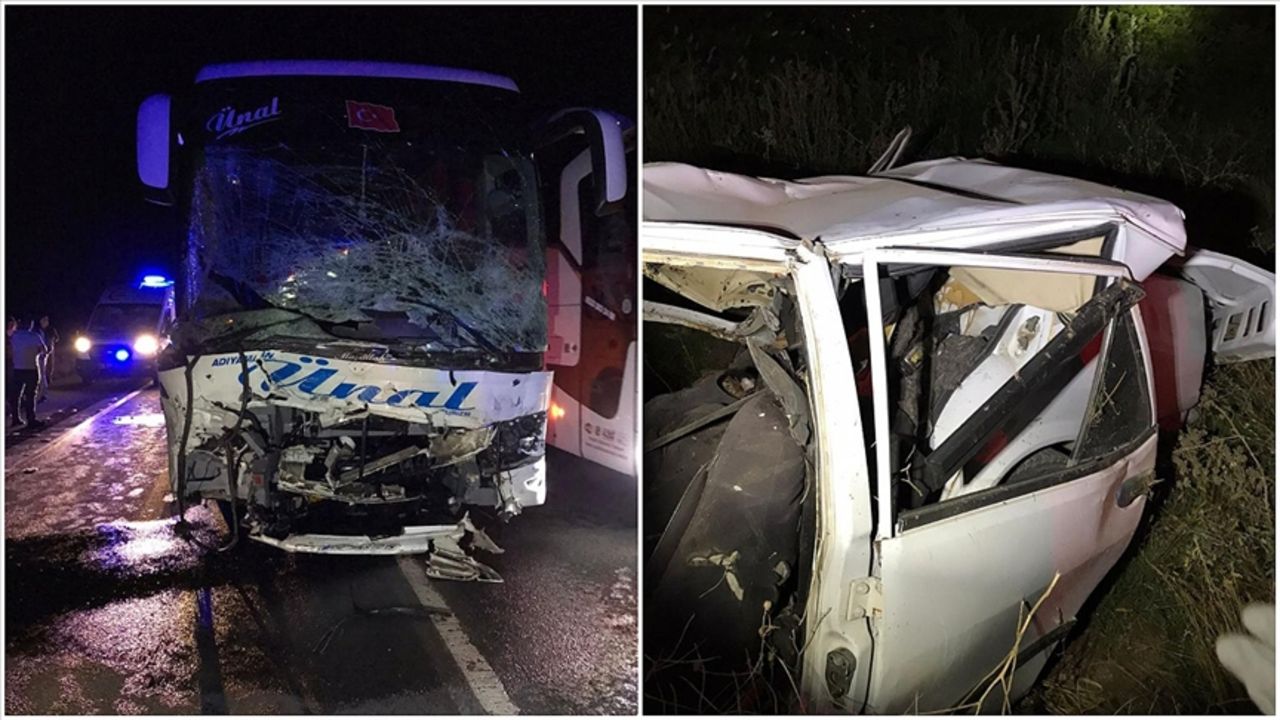 İzmir'de otobüs ile otomobil çarpıştı! Feci kazada 13 yaralı var İzmir'de otobüs ile otomobil çarpıştı! Feci kazada 13 yaralı var