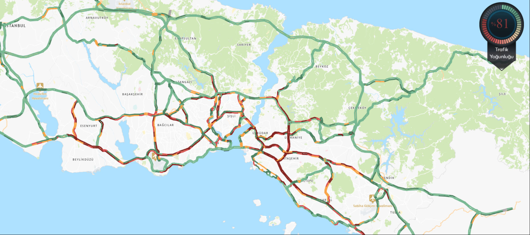 İstanbul'a yağmur etkisi! Megakentte trafik kilitlendi - 1. Resim