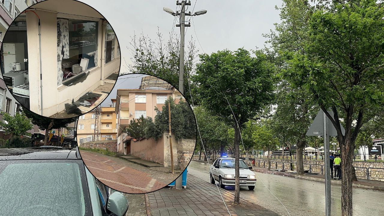 Meteoroloji uyarmıştı! Fırtına o kenti vurup geçti: Elektrik telleri koptu, binaların çatısı uçtu