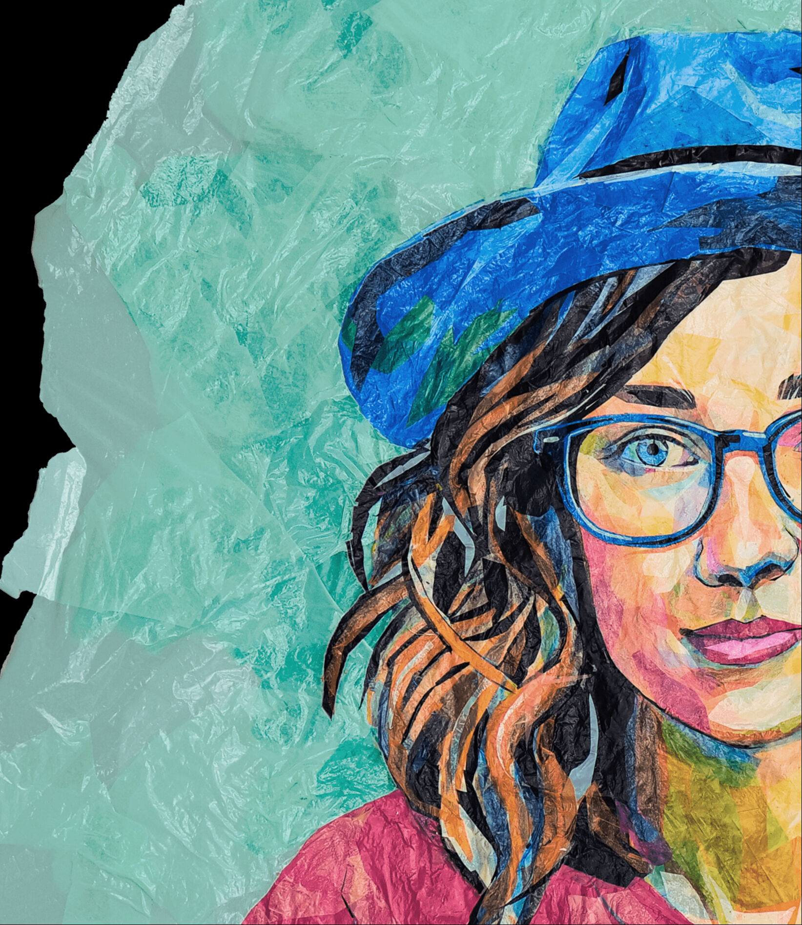 Çevredeki atıklar bizi anlatıyor! Tabiattan toplanan poşetler eserlere dönüştü - 1. Resim