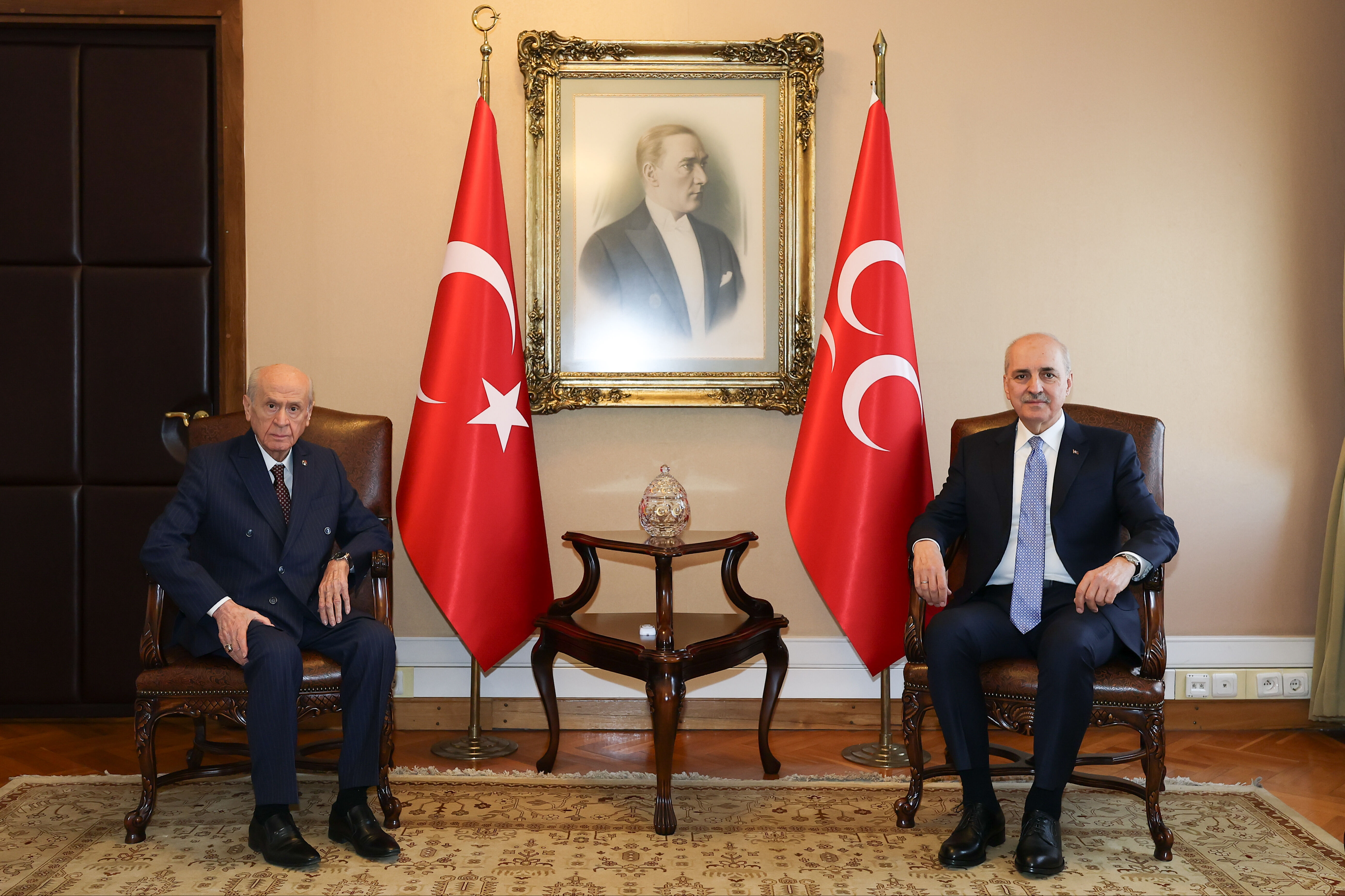 Kurtulmuş, Bahçeli'yi ziyaret etti!