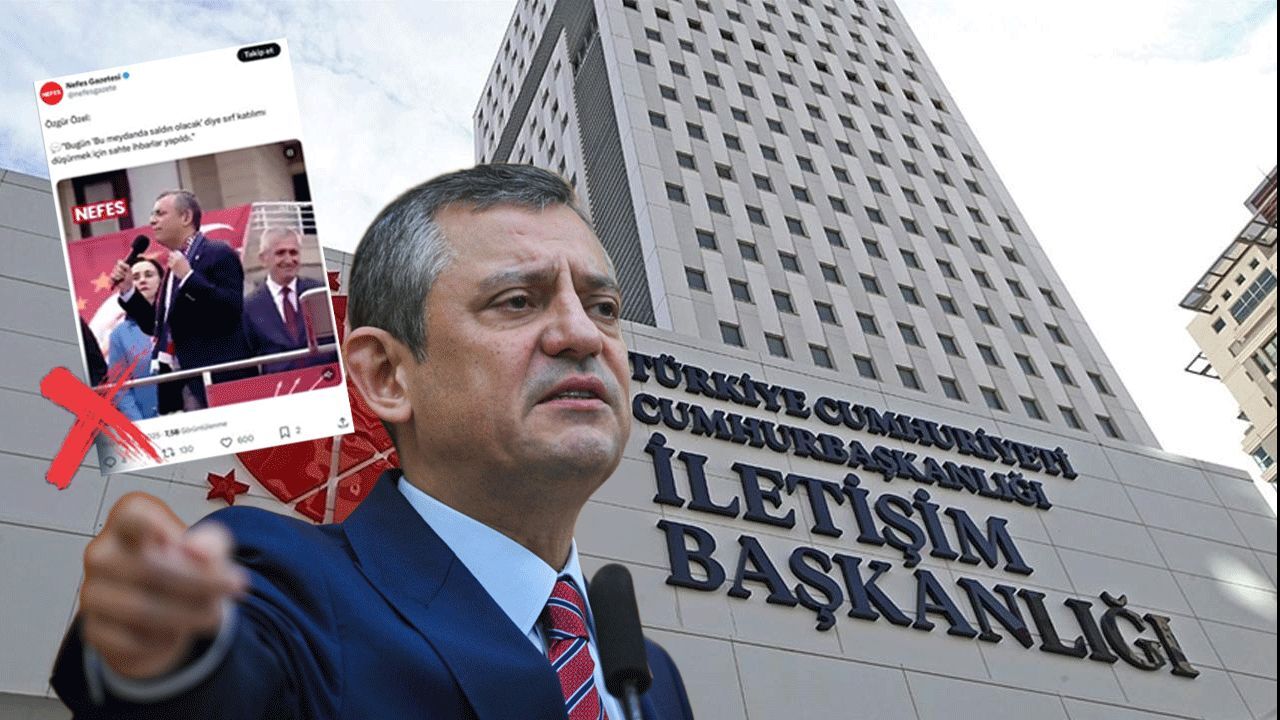 CHP’nin mitingine saldırı ihbarları yapıldı mı? Özgür Özel'in iddiasına DMM'den yalanlama geldi CHP’nin mitingine saldırı ihbarları yapıldı mı? Özgür Özel'in iddiasına DMM'den yalanlama geldi