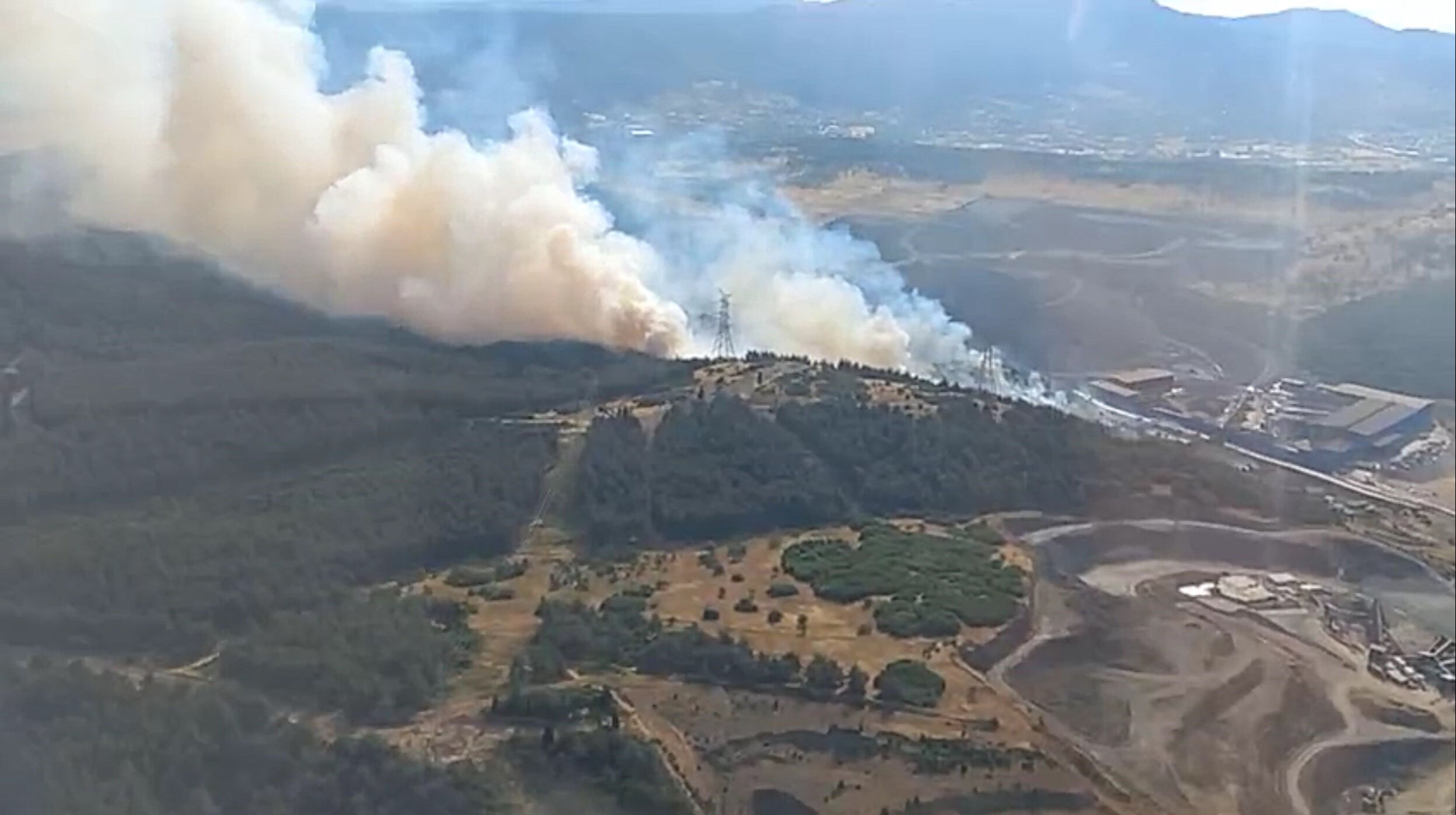 İzmir'de orman yangını! Karadan ve havadan müdahale sürüyor - 1. Resim