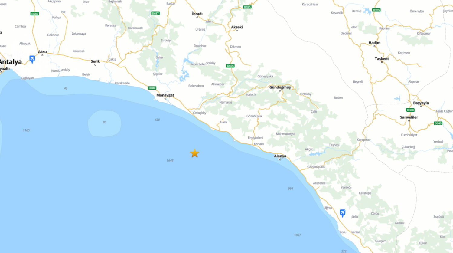 Antalya Alanya'da şiddetli deprem! İşte son dakika veriler - 1. Resim