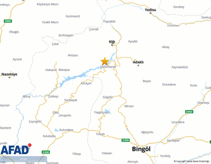 Bingöl'de deprem fırtınası! Son 13 saatte 17 sarsıntı - 1. Resim