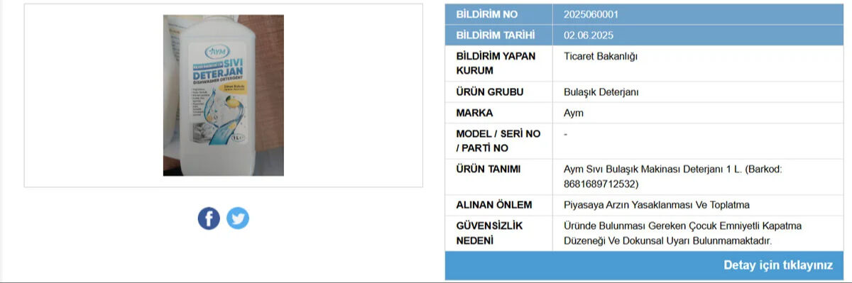 Ticaret Bakanlığı'ndan temizlik ürünlerine yasak! Bu ürünler toplatılıyor - 3. Resim