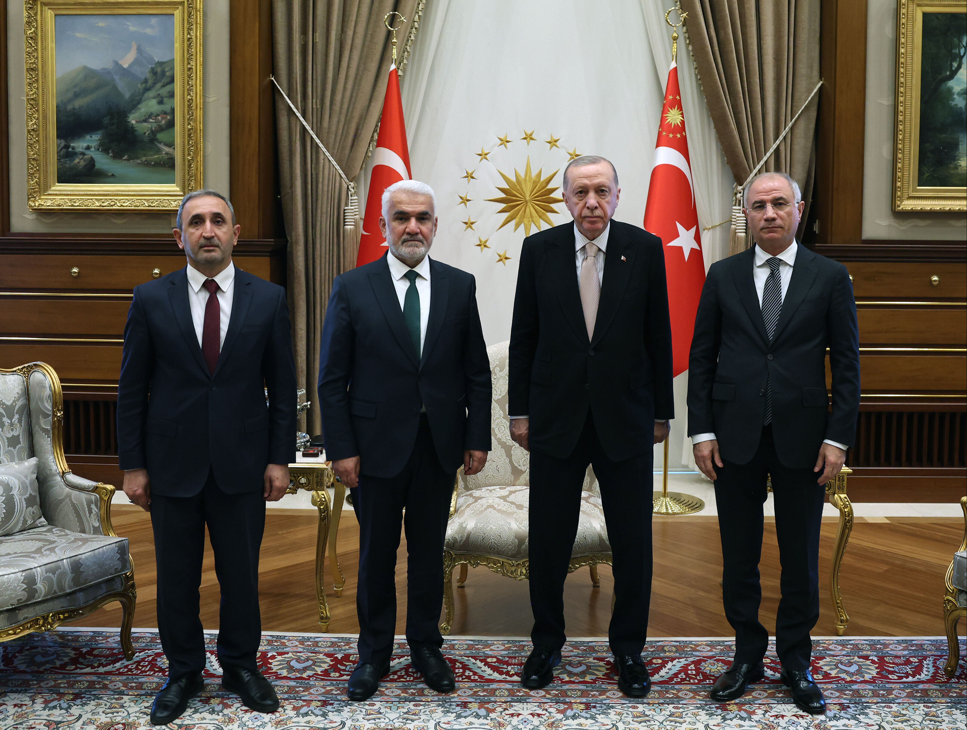 Cumhurbaşkanı Erdoğan, H&Uuml;DA PAR Genel Başkanı Yapıcıoğlu'nu kabul etti - 1. Resim