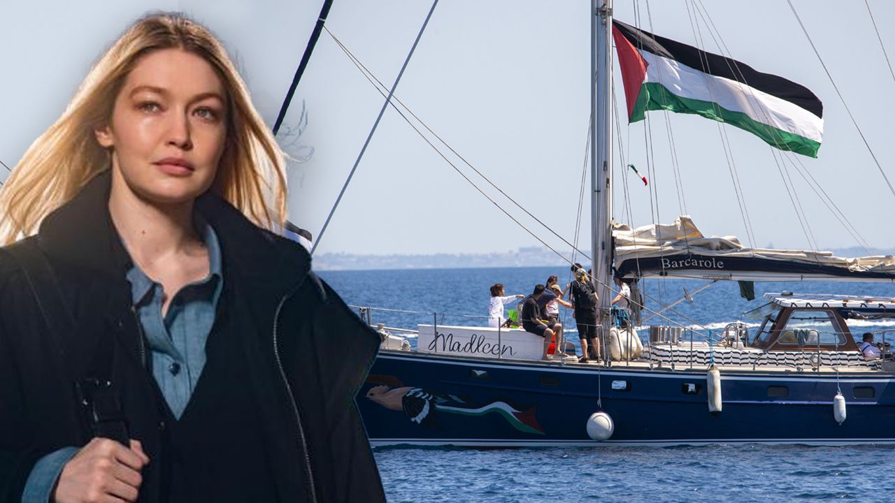  -Gigi Hadid'den Gazze'ye giden gemiye destek!