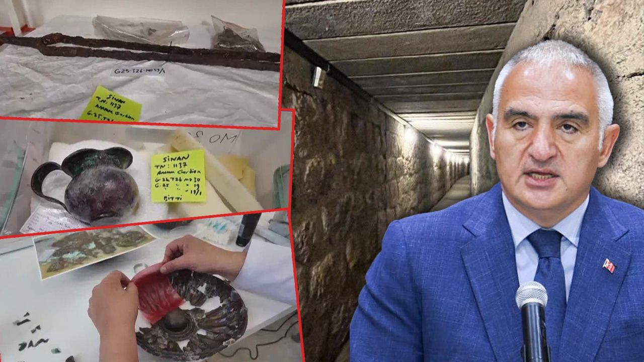 Gordion Antik Kenti'nde yeni keşifler! Bakan Ersoy açıkladı: Mezar odası bulundu Gordion Antik Kenti'nde yeni keşifler! Bakan Ersoy açıkladı: Mezar odası bulundu