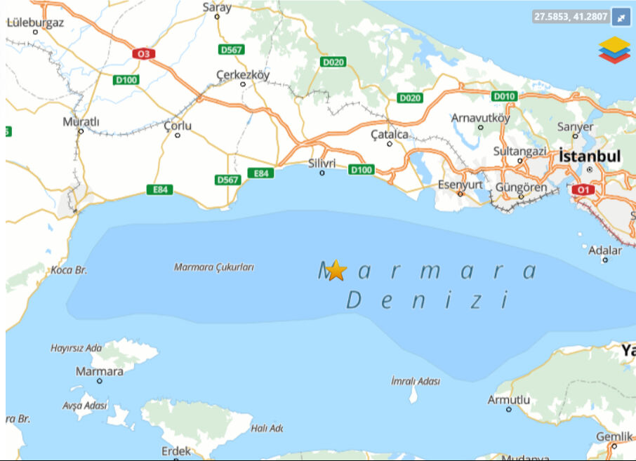 İstanbul'da son dakika korkutan deprem - 1. Resim