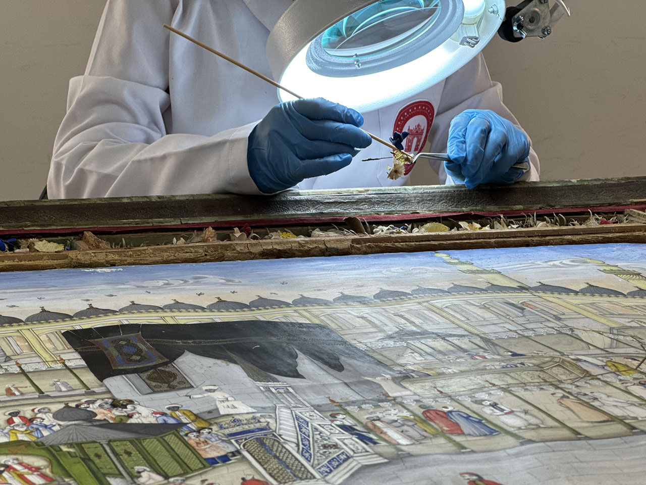 İlk defa gün yüzüne çıktı! Kabe'nin 200 yıllık nadide tablosu Topkapı Sarayı'nda bulundu İlk defa gün yüzüne çıktı! Kabe'nin 200 yıllık nadide tablosu Topkapı Sarayı'nda bulundu - 5. Resim