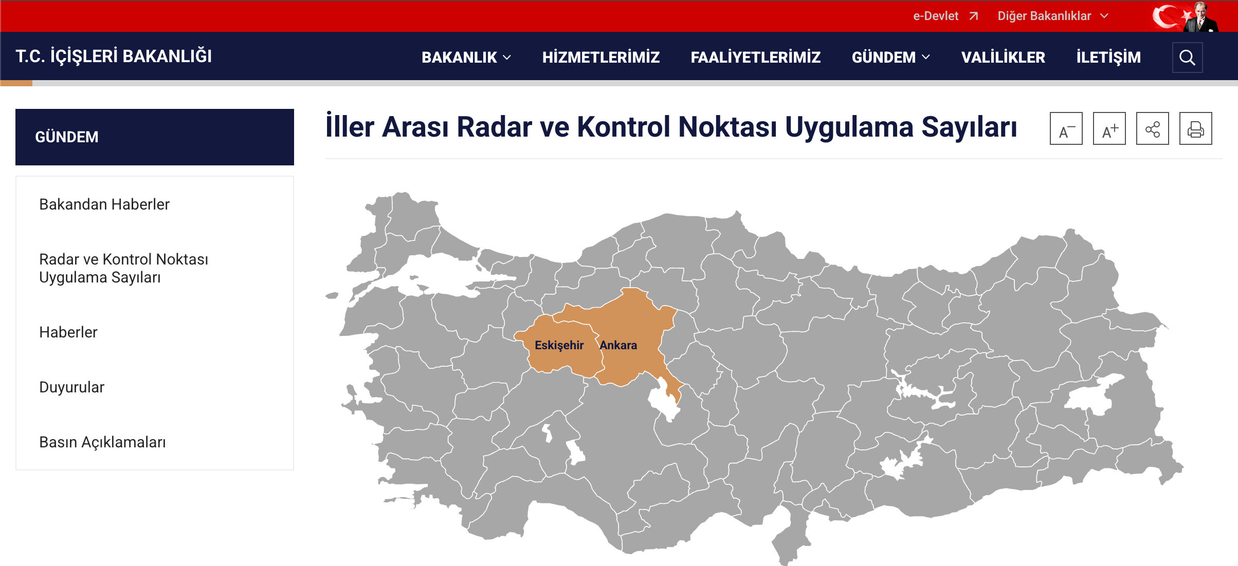 İller arası radar uygulama sayıları nereden öğrenilir? Trafik radar uygulaması sorgulama - 1. Resim