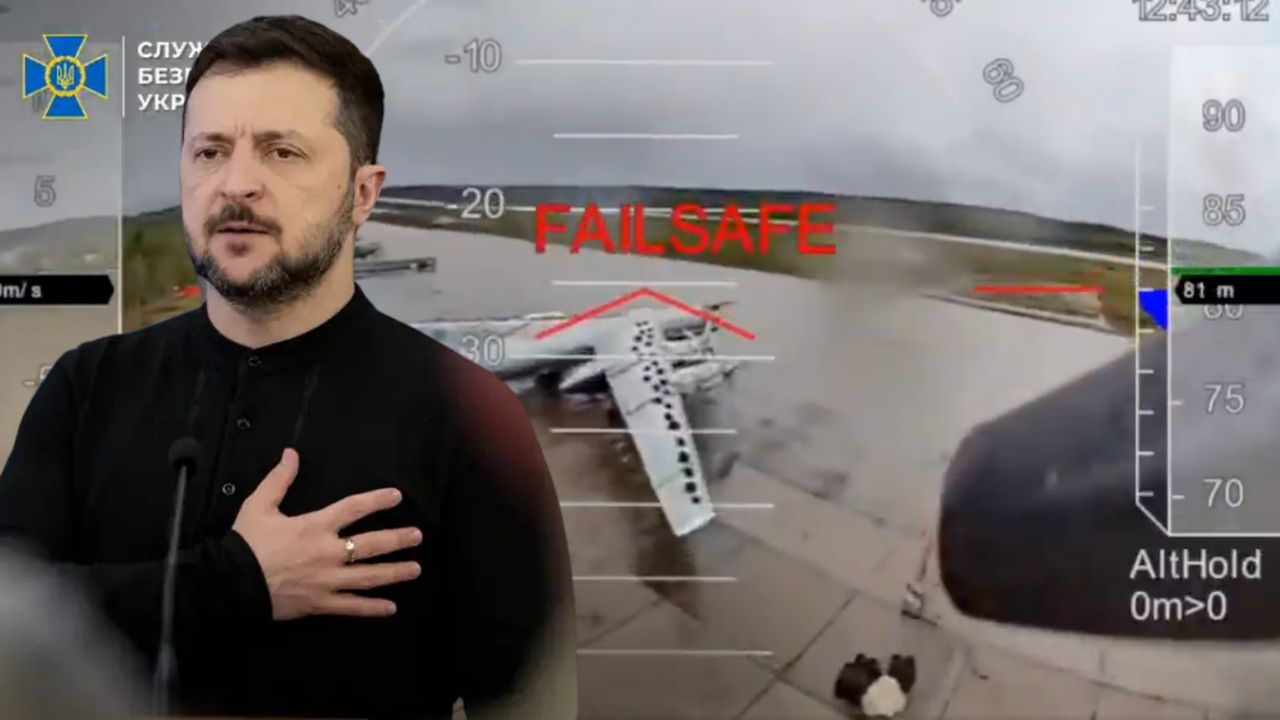 Dünyayı sarsan saldırının bilinmeyenlerini Zelenskiy tek tek anlattı! Rus şoförler kandırıldı, üsler havaya uçtu! Dünyayı sarsan saldırının bilinmeyenlerini Zelenskiy tek tek anlattı! Rus şoförler kandırıldı, üsler havaya uçtu!