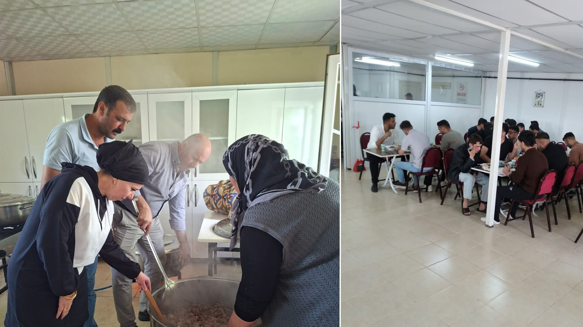 Bu bayram memleketlerine gidememişlerdi! Yerli halk o öğrencileri unutmadı, kurban etlerini böyle paylaştı - 1. Resim