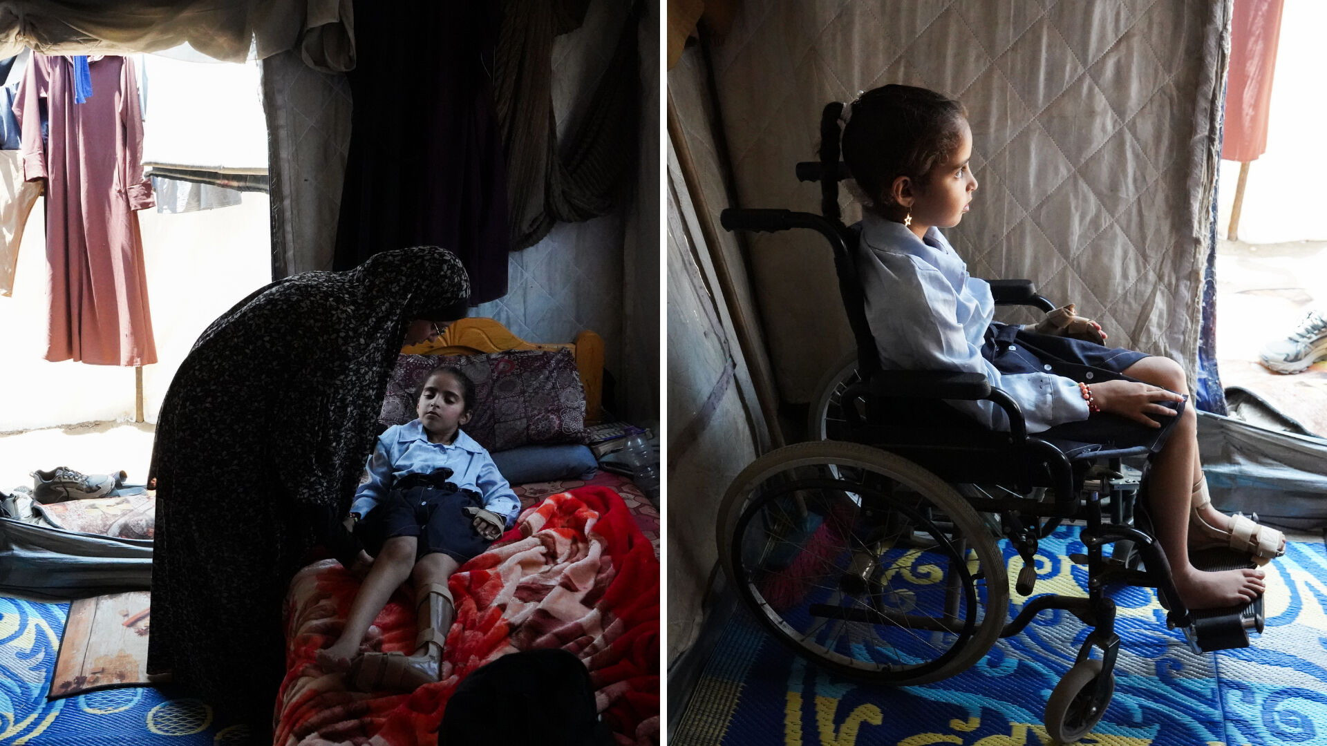 Çocukluğu bombalarla çalındı... Felç kalan Gazzeli Rihab'ın bitmeyen acısı!  Çocukluğu bombalarla çalındı... Felç kalan Gazzeli Rihab'ın bitmeyen acısı!